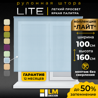 Рулонная штора Lm Decor Лайт LM 30-09C (100x160)