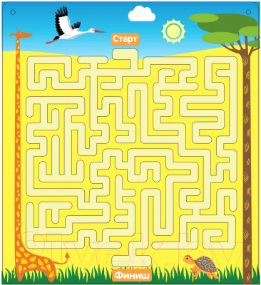 

Развивающая игрушка Paremo, Лабиринт с шариком. Африканская саванна / PE720-156