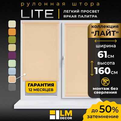 Рулонная штора Lm Decor Лайт LM 30-10C (61x160)