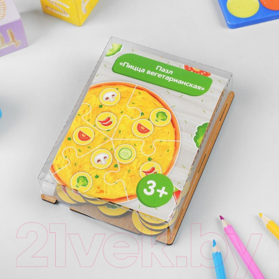 Развивающая игрушка Paremo Собери пиццу вегетарианскую / PE720-58