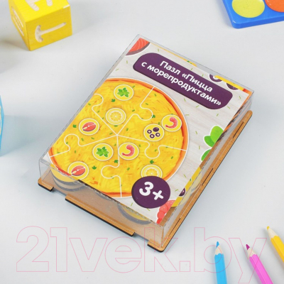 Развивающая игрушка Paremo Собери пиццу сморепродуктами / PE720-59