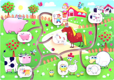 

Развивающая игрушка Paremo, Сортер-лабиринт. Ферма / PE720-148
