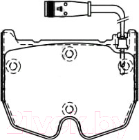 

Тормозные колодки Stellox, 1003002BSX