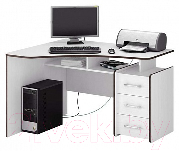 Письменный стол MFMaster Триан-5 левый / МСТ-УСТ-05-БТ-16