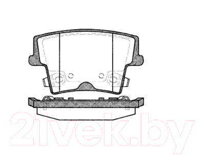 Тормозные колодки Stellox 1138008SX