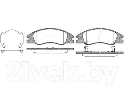 

Тормозные колодки Stellox, 1145002SX