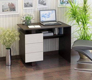 Письменный стол MFMaster Ренцо-1 / МСТ-СРЕ-01-БТ-16 (белый)