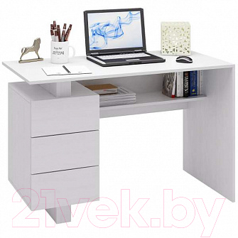 Письменный стол MFMaster Ренцо-2 / МСТ-СРЕ-02-БТ-16 (белый)