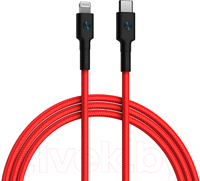 Кабель ZMI AL873 USB-C TO Lightning Braided Cable / ZMKAL873CNRD (1м, красный)