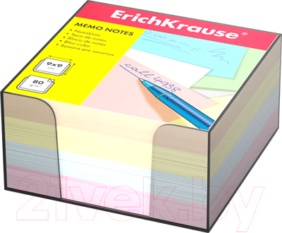 Блок для записей Erich Krause 5141 (цветной)