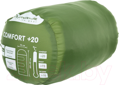 Спальный мешок Outventure Comfort +20 / S18EOUOS021-63 (оливковый)