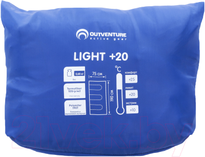 Спальный мешок Outventure Llight T +20 / KE217-Z2 (синий)