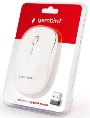 Мышь Gembird MUSW-4B-01-W (белый)
