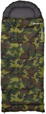 Спальный мешок Outventure Toronto T +10 Right Zip / S19EOUOS027-U1 CAMO (XL/XXL, зеленый)