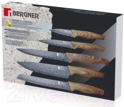 Набор ножей Bergner Granit Eco BG-9099