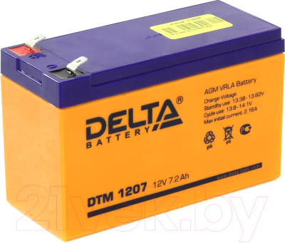 Батарея для ИБП DELTA DT 1207 F2 (12В/7.2 А/ч)