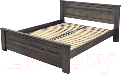 Двуспальная кровать Королевство сна Элит-Нью 160х200 (венге)
