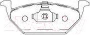 

Тормозные колодки Stellox, 132010BSX