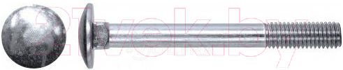 Болт Starfix Мебельный М6х80 DIN 603 / SM-91843-20 (20кг, с квадратом)