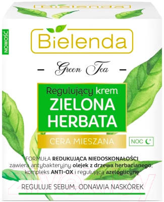 Крем для лица Bielenda Зеленый чай регулирующий ночной (50мл)