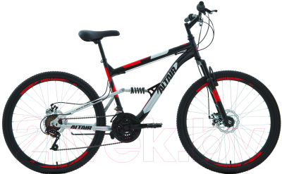 Велосипед Forward Altair MTB FS 26 2.0 Disc 2020 / RBKT0SN6P013 (16, черный/красный)