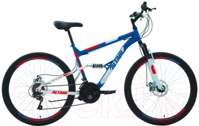 Велосипед Forward Altair MTB FS 26 2.0 Disc 2020 / RBKT0SN6P018 (18, синий/красный)