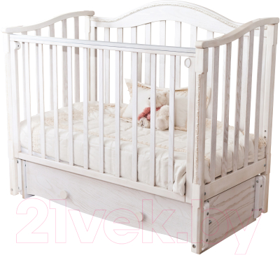 

Детская кроватка Можга, Ясень;дерево выбеленное, Леонардо / С770 Э А