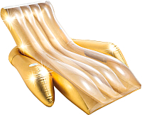 Надувной матрас для плавания Intex Shimmering Gold Lounge / 56803 - 