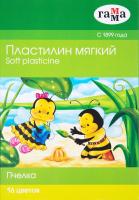 Пластилин ГАММА Пчелка / 280030Н (16цв) - 