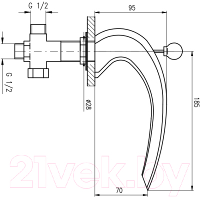 Излив Slezak RAV VOD7200