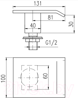 Излив Slezak RAV VOD7301