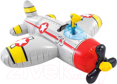 Надувная игрушка для плавания Intex Самолет / 57537NP (серый)