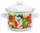 Миниатюра изображения товара Кастрюля Лысьвенские эмали Фруктовый микс С-1608 АП2/4
