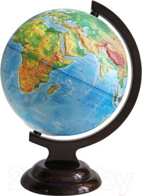 Глобус Глобусный мир Физический рельефный на подставке / 10153 (21см)