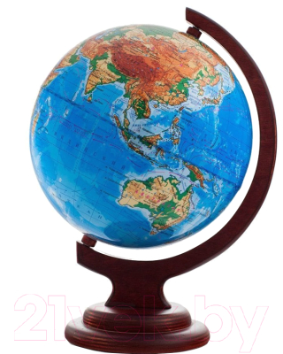 Глобус Глобусный мир Физический на подставке с подсветкой / 10008 (21см)