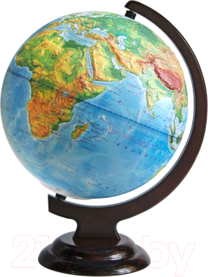 Глобус Глобусный мир Физический рельефный на подставке / 10098 (25см)
