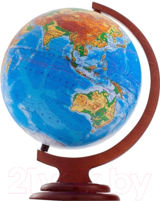 Глобус Глобусный мир Физический на подставке с подсветкой / 10012 (25см)