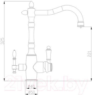 Смеситель ZORG SH 812 BR