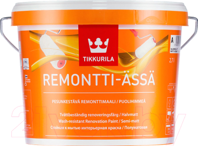 

Краска Tikkurila, Белый, Ремонтти Ясся A