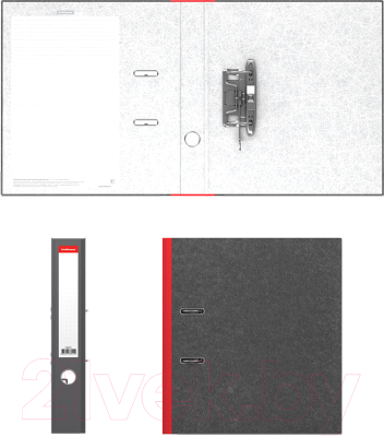 Папка-регистратор Erich Krause Original мрамор / 415 (красный)