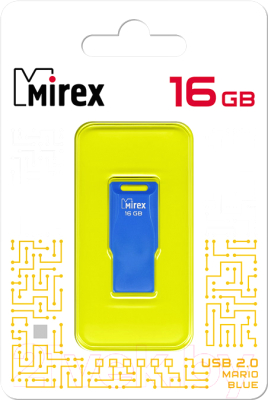 Usb flash накопитель Mirex Mario 16GB (13600-FMUMAB16) (голубой)