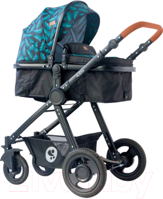 Детская универсальная коляска Lorelli Alexa 3 в 1 Black Leaves / 10021292064