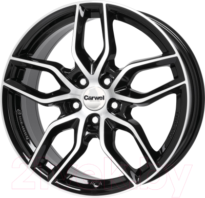 

Литой диск Carwel, Эпсилон 16x6.5" 5x108мм DIA 67.1мм ET 43мм Алмаз черный