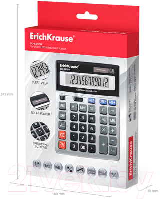 Калькулятор Erich Krause DC-5512М / ЕК45512