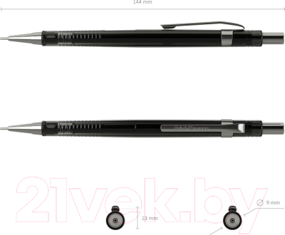 Изображение товара Механический карандаш Erich Krause Black Pointer / 22005 (с ластиком)