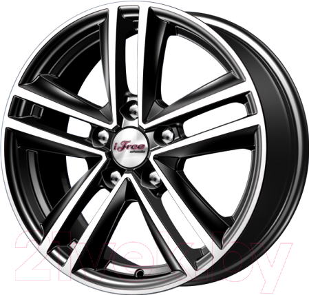 Литой диск iFree Катар 16x6.5" 5x114.3мм DIA 66.1мм ET 50мм Блэк Джек