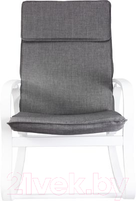 Кресло-качалка Седия Greta (ткань серый/белый)