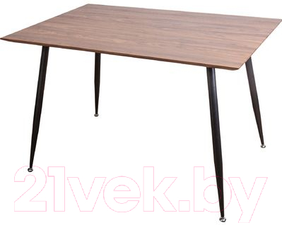 Обеденный стол Седия Accord 120x80x75 (орех/черный)