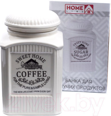 Емкость для хранения Home Line Coffee / HC1810036-6C