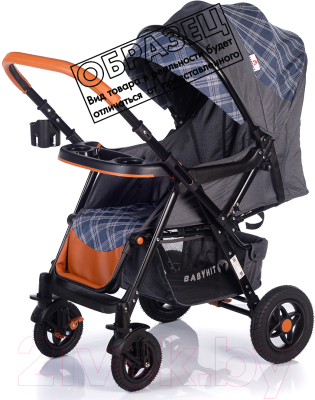 Детская прогулочная коляска Babyhit Sense Plus (Grey/Dark Blue)